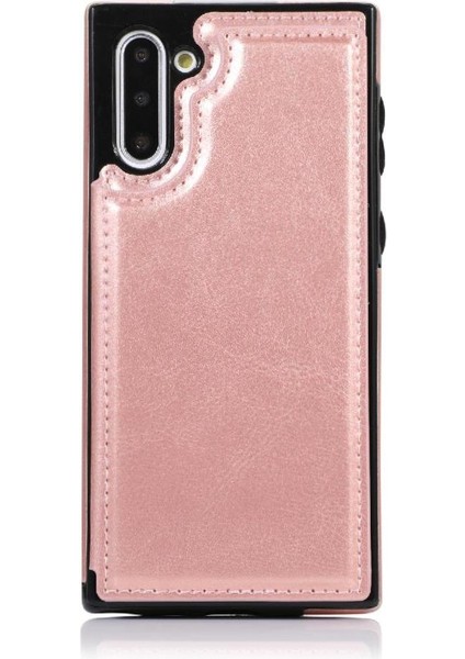 Samsung Galaxy NOTE10 Kickstand Pu Deri Kart Yuvaları ile Cüzdan Kılıf (Yurt Dışından) indirimleri