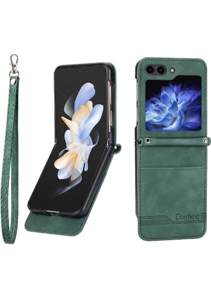 Samsung Galaxy Z Flip 5 Için Flip Case Bileklik Kart Yuvaları Manyetik Nakit (Yurt Dışından) fırsatları