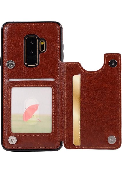 Samsung Galaxy S9 Artı Kart Yuvaları Için Cüzdan Kılıf Kickstand Pu Deri (Yurt Dışından) indirimleri