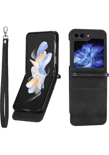 Samsung Galaxy Z Flip 5 Için Flip Case Bileklik Kart Yuvaları Manyetik Nakit (Yurt Dışından) modelleri