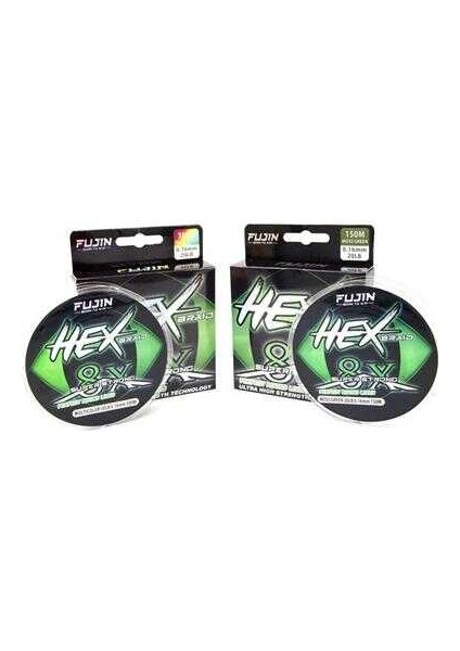 Hex Braid 8x 300MT Multicolor Pe Ip Misina 0,20 mm