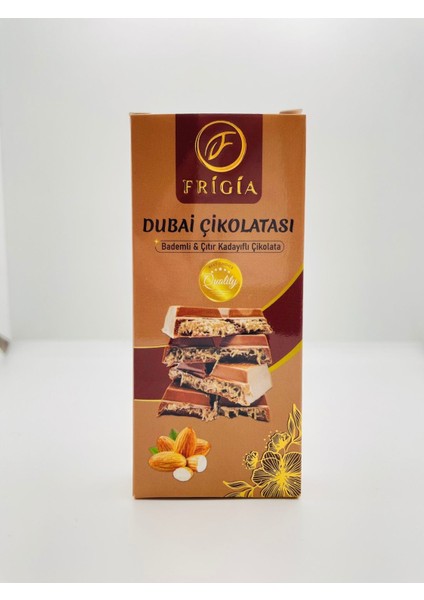 Bademli Dubai Çikolatası - 100 gr