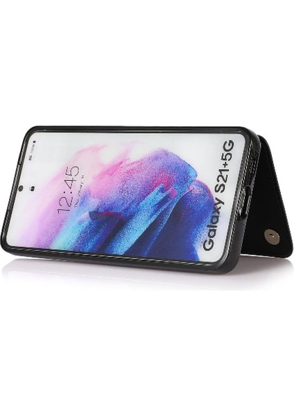 Samsung Galaxy S21 Artı Çift Manyetik Toka Kart Yuvaları Için Cüzdan Kılıf (Yurt Dışından) fiyatları