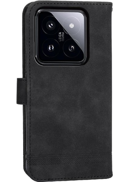 Xiaomi 14 Pro Premium Manyetik Kapatma Bileklik Kart Yuvaları Için Flip Case (Yurt Dışından)