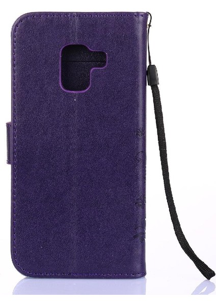Samsung Galaxy A8 2018 Pu Deri Kart Tutucu Kickstand Için Filp Durumda (Yurt Dışından)