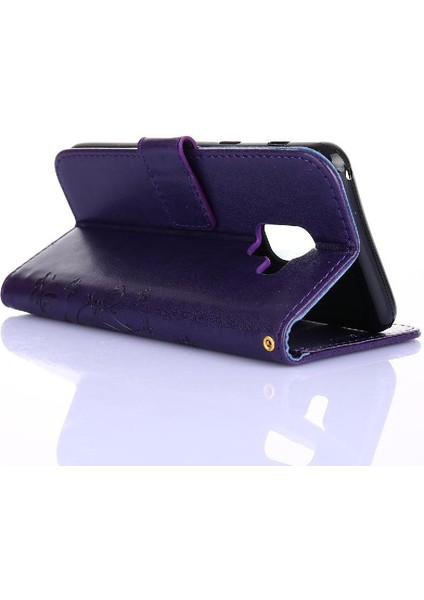 Samsung Galaxy A8 2018 Pu Deri Kart Tutucu Kickstand Için Filp Durumda (Yurt Dışından)