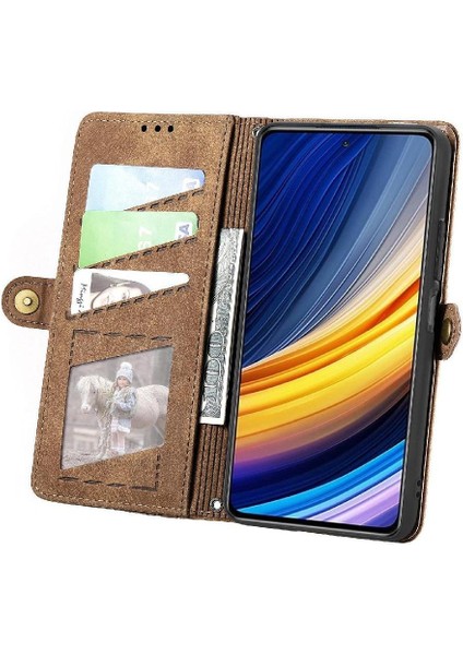 Xiaomi Poco X3 Pro Için Flip Case Basit Iş Kapak Çevirin Cüzdan Deri (Yurt Dışından) fırsatları
