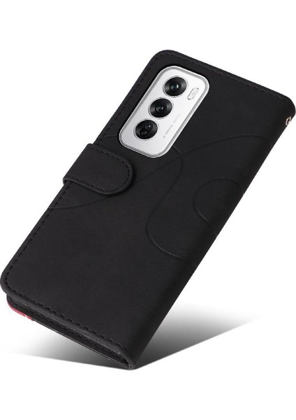 Kart Yuvası Standı Rengi ile Oppo Oppo 12 5g Deri Cüzdan Için Flip Case (Yurt Dışından) fiyatları