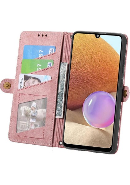 Samsung Galaxy A32 4g Için Flip Case Deri Kılıf Kapak Basit Cüzdan (Yurt Dışından) fırsatları
