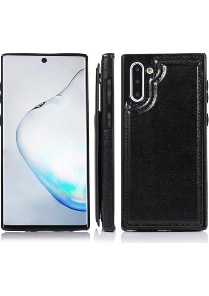 Samsung Galaxy NOTE10 Kickstand Pu Deri Kart Yuvaları ile Cüzdan Kılıf (Yurt Dışından) fırsatları