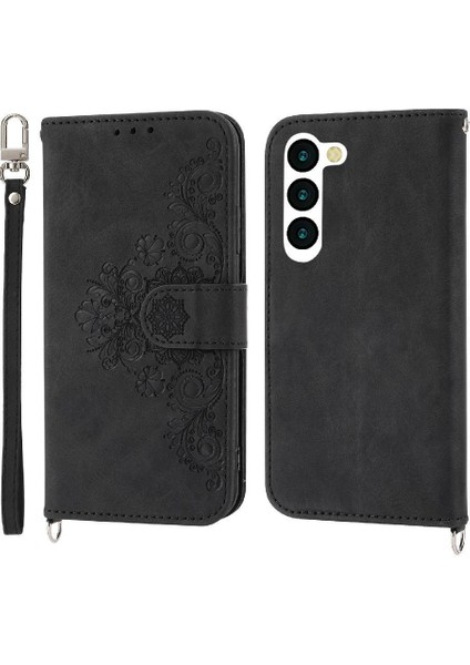 Samsung Galaxy S23 Darbeye Bileklik Kabartmalı Çoklu Için Flip Case (Yurt Dışından)