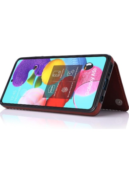 Cüzdan Kılıf Samsung Galaxy A51 5g Çift Manyetik Toka Kickstand Pu (Yurt Dışından) fiyatları