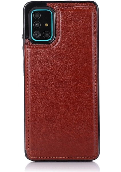 Cüzdan Kılıf Samsung Galaxy A51 5g Çift Manyetik Toka Kickstand Pu (Yurt Dışından) fırsatları