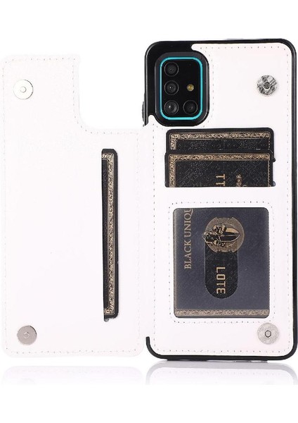 Cüzdan Kılıf Samsung Galaxy A51 5g Çift Manyetik Toka Kickstand Pu (Yurt Dışından) fırsatları