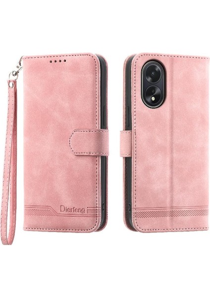 Oppo A38 4g Premium Bileklik Manyetik Kapatma Kart Yuvaları Için Flip Case (Yurt Dışından)