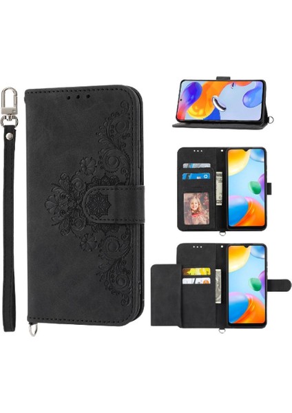 Samsung Galaxy A04E Bileklik Çoklu Kredi Kartı Yuvaları Için Flip Case (Yurt Dışından)