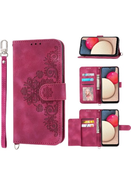 Samsung Galaxy A54 5g Kabartmalı Bileklik Çoklu Kredi Için Flip Case (Yurt Dışından)