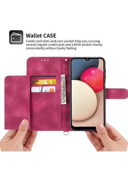 Samsung Galaxy A54 5g Kabartmalı Bileklik Çoklu Kredi Için Flip Case (Yurt Dışından) modelleri