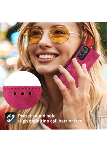 Samsung Galaxy M34 5g Için Flip Case Kabartmalı Bileklik Darbeye Çoklu (Yurt Dışından) modelleri