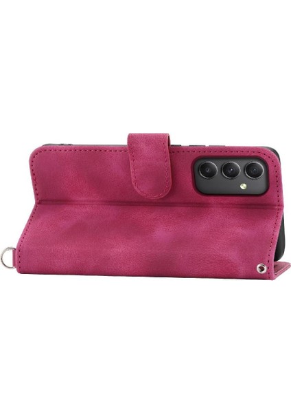 Samsung Galaxy M34 5g Için Flip Case Kabartmalı Bileklik Darbeye Çoklu (Yurt Dışından) fırsatları