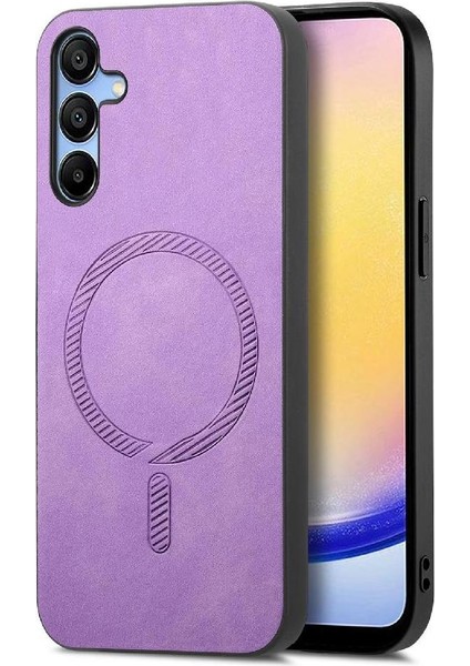 Samsung Galaxy A25 Hafif Ince Kablosuz Şarj Magsafe Araba (Yurt Dışından)