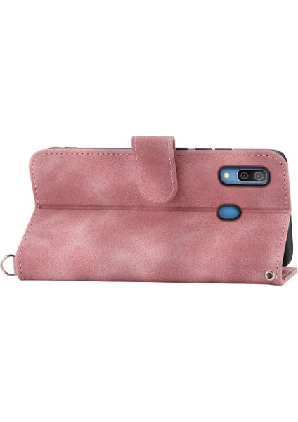 Samsung Galaxy A30 Bileklik Kabartmalı Darbeye Çoklu Için Flip Case (Yurt Dışından) modelleri