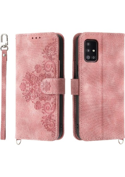 Samsung Galaxy A51 5g Kabartmalı Çoklu Kredi Kartı Yuvaları Için Flip Case (Yurt Dışından)