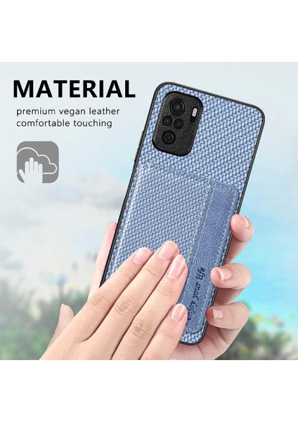 Xiaomi Redmi Için Not 10 4g Manyetik Kart Tutucu Rfıd Engelleme Standı (Yurt Dışından)