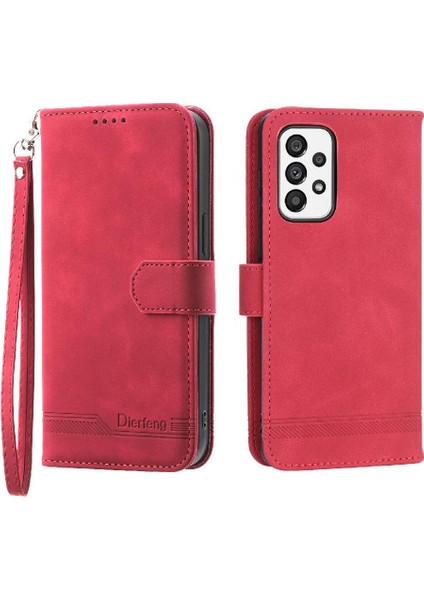 Samsung Galaxy A73 Kart Yuvaları Için Flip Case Bileklik Nakit Cep Prim (Yurt Dışından)
