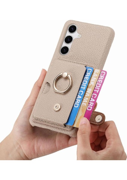 Samsung Galaxy S24 Artı Halka Standı Kart Yuvaları Premium Dokulu (Yurt Dışından) fiyatları