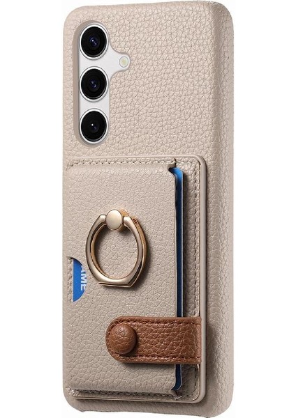 Samsung Galaxy S24 Artı Halka Standı Kart Yuvaları Premium Dokulu (Yurt Dışından) modelleri