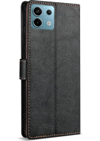 Xiaomi Redmi Not Için Flip Case 13 Pro 4g Anti Kayma Kart Yuvaları Yan Cep (Yurt Dışından)