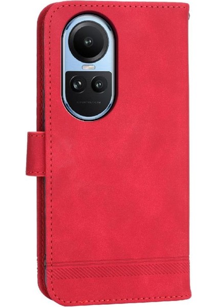 Oppo Oppo 10 5g Kart Yuvaları Için Flip Case Bileklik Manyetik Kapatma Nakit (Yurt Dışından)