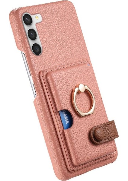 Samsung Galaxy S23 Halka Standı Premium Dokulu Deri Kart Yuvaları (Yurt Dışından) fırsatları