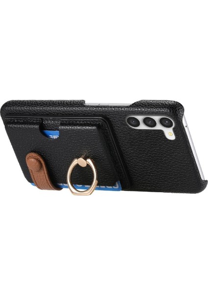 Samsung Galaxy S23 Halka Standı Premium Dokulu Deri Kart Yuvaları (Yurt Dışından) indirimleri