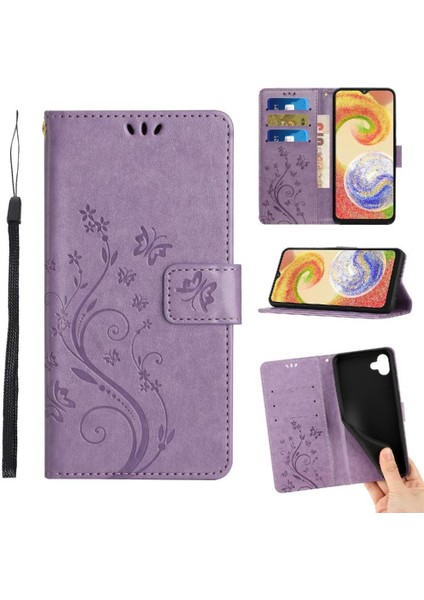 Samsung Galaxy A04 Kart Tutucu Için Kickstand Durumda Manyetik Kapatma Pu (Yurt Dışından) fiyatları
