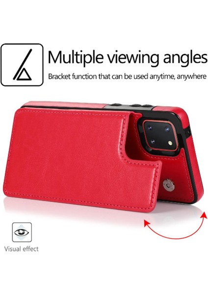Samsung Galaxy Not 10 Lite Için Cüzdan Durumda Kickstand Kart Yuvaları Pu Çift (Yurt Dışından) fırsatları