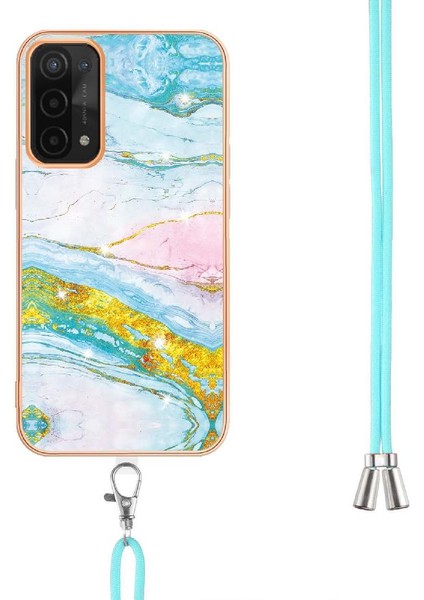 Oppo A93 5G/A93S 5g Mermer Anti-Scratch Yumuşak Tampon Crossbody Için Kılıf (Yurt Dışından) modelleri