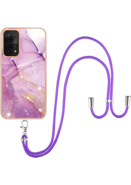 Oppo A93 5G/A93S 5g Mermer Anti-Scratch Yumuşak Tampon Crossbody Için Kılıf (Yurt Dışından) modelleri
