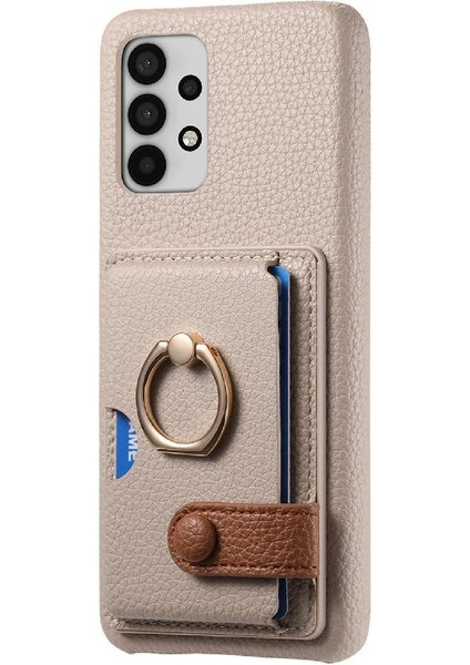 Samsung Galaxy A32 4g Kart Yuvaları Için Kılıf Premium Dokulu Deri Yüzük (Yurt Dışından) fiyatları
