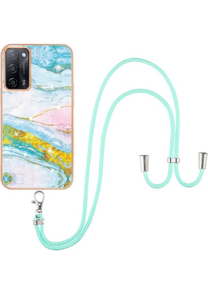 Oppo A16/A16S/A54S Tampon Anti-Scratch Yumuşak Crossbody Kordon Için Kılıf (Yurt Dışından)