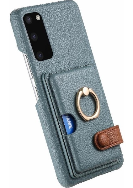 Samsung Galaxy S20 Artı Halka Standı Premium Dokulu Deri Kart (Yurt Dışından) modelleri
