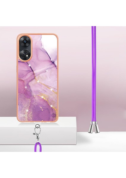 Oppo Oppo 8t 4g Tampon Mermer Crossbody Kordon Askısı Için Kılıf Yumuşak (Yurt Dışından) indirimleri