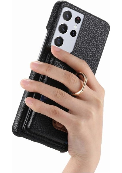 Samsung Galaxy S21 Ultra Kart Yuvaları Halka Standı Premium Dokulu (Yurt Dışından) modelleri