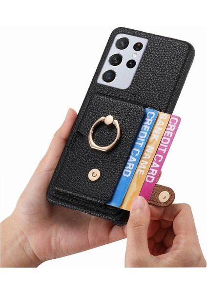 Samsung Galaxy S21 Ultra Kart Yuvaları Halka Standı Premium Dokulu (Yurt Dışından) indirimleri