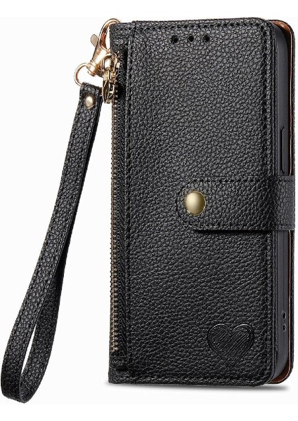 Samsung Galaxy C55 5g Için Flip Case Cüzdan Aşk Deri Kılıf Fermuar (Yurt Dışından)