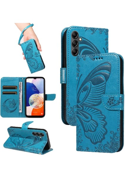 Kredi Kartı Yuvası Kabartmalı Yüksek ile Samsung Galaxy Credit 5g Için Flip Case (Yurt Dışından)