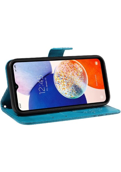 Kredi Kartı Yuvası Kabartmalı Yüksek ile Samsung Galaxy Credit 5g Için Flip Case (Yurt Dışından) modelleri