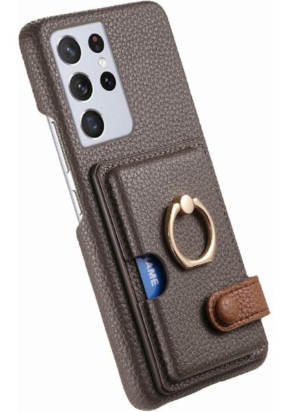 Samsung Galaxy S21 Ultra Kart Yuvaları Halka Standı Premium Dokulu (Yurt Dışından) indirimleri