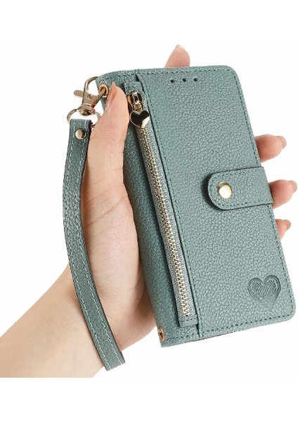Samsung Galaxy C55 5g Için Flip Case Cüzdan Aşk Deri Kılıf Fermuar (Yurt Dışından)